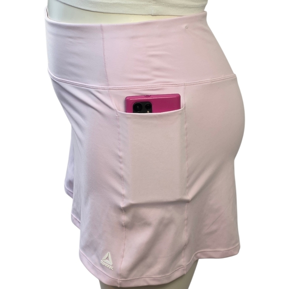 Reebok Ace Pink High Waist Skort XXL NWOT Tennis Golf Pocket - Picture 4 of 14